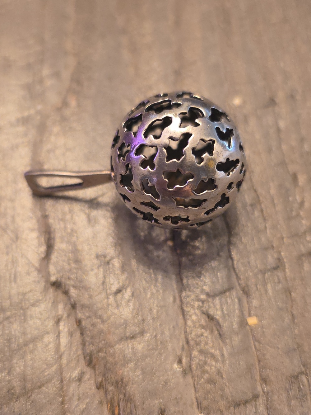 Sterling Silver Filigree Locket Pendant - Silver